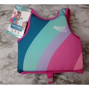 NWT Aqua Swim School Trainer Swim Vest for Kids 25-37lbs 2-4 years